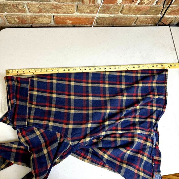 Grayers Heritage Men 100% Cotton Flannels Yellow/Red/Blue Striped Shirt- Size XL - Picture 9 of 9